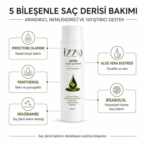 Kepek Karşıtı Şampuan 300 ml | Hassas, Kepek ve Eğilimli Saç Derisi İçin Bakım Şampuanı